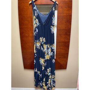 Floral Navy Maxi Dress